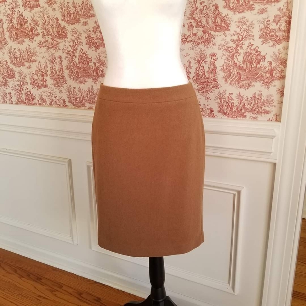 J. CREW Factory Camel Wool Skirt
